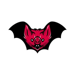 Obraz premium bat - vector logo/icon illustration mascot 