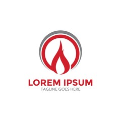 oil and gas industry related logo template. simple shape and color. unique vector illustration. editable