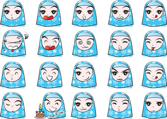 girl in the scarf set