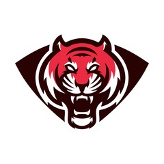 tiger - vector logo/icon illustration mascot
