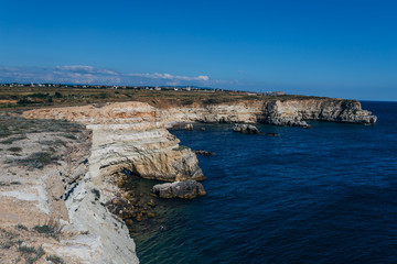 Beautiful rocky coast of the Black sea, Crimea