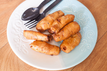 Deep Fried Banana or Pisang Molen, Indonesia 