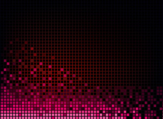 dark background with many small squares of pink color