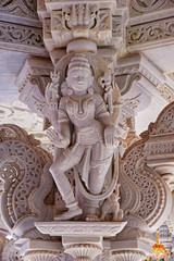 Fototapeta premium Apsara Statue, Baps Swaminarayan Mandir, Katraj, Pune