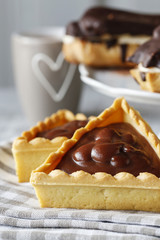 Chocolate triangles cakes