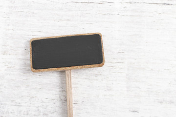 Blank blackboard label isolated on a white background