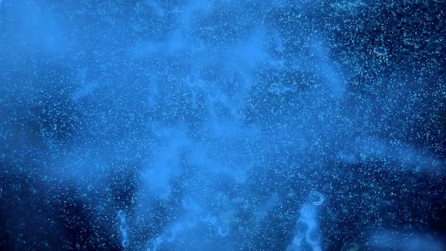 Greenhouse gases: methane, water vapor, carbon monoxide. Destruction of the ozone layer. Global warming. Computer visualization.