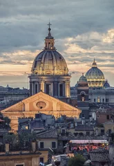 Deurstickers City of Rome at sunset © Stockbym
