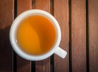 Cup of hot tea.