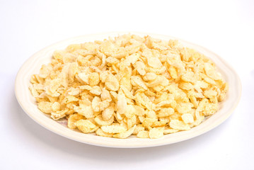 Thai crispy fried pounded unripe rice snack.