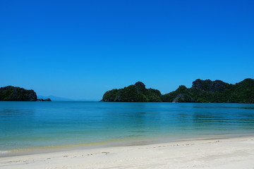 Fototapeta na wymiar Malaysia Langkawi island Beach Tanjung Khu