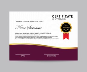 Fototapeta premium Modern Certificate