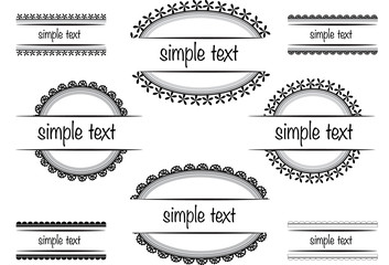vector set: calligraphic design elements and page decoration