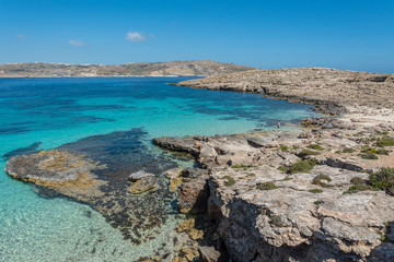 Fototapeta na wymiar The beautiful island of Comino, Malta