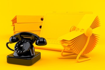 Office background with telephone