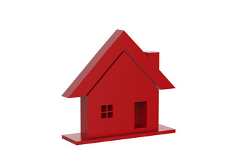 3D House Icon, 3D Illustration