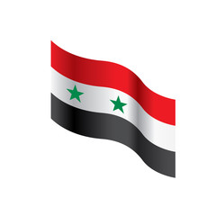 Syria flag, vector illustration