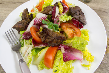 salade de foies de volaille