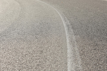 Simple paved road with middle white line background