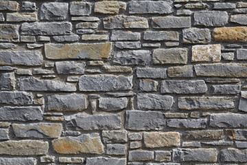 Grey tiled stone wall