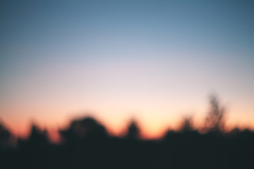 Blurred sunset background.Natural lights.