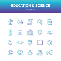 Education Science Line Icon