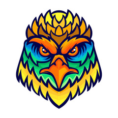 Colorful eagle artwork kid tees