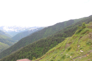 Fototapeta na wymiar mountains in the tsunta district of Dagestan