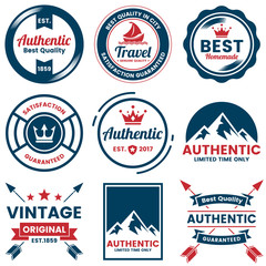 Vintage Retro Vector Logo for banner