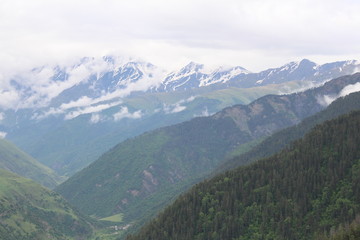 mountains in the tsunta district of Dagestan