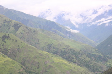 mountains in the tsunta district of Dagestan