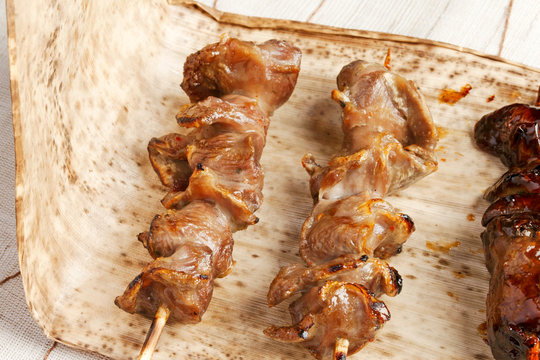 Yakitori, Grilled chicken gizzards with salt