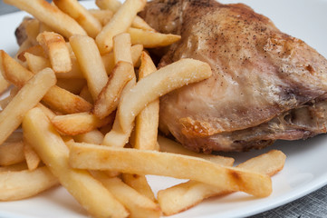 poulet frites
