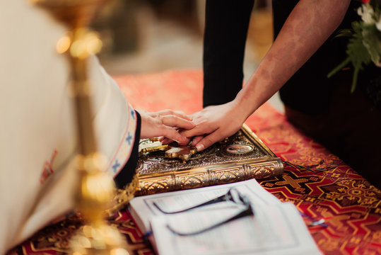 Religious ceremony at an orthodox church