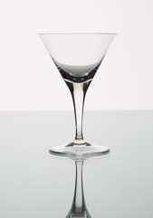 empty martini cocktail glass