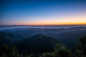 Sunrise on the mountain