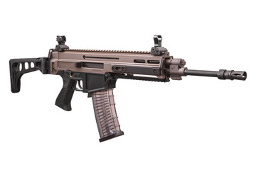 Gun rifle isolated on white