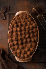 tiramisu. Traditional italian dessert