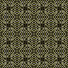 Seamless geometric pattern. Geometric simple fashion fabric print. Vector repeating tile texture. Overlapping circles funky theme. Usable for fabric, wallpaper, wrapping, web and print.