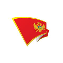 montenegro flag, vector illustration
