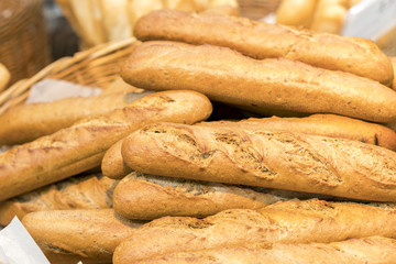 Fresh French baguettes