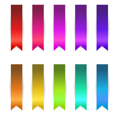 ribbons set vector