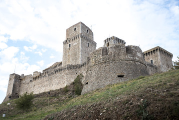 famous medieval fortress in Assisi Italy