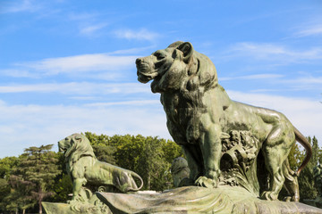 Obraz premium Monument to Alfonso XII in Buen Retiro park in Madrid