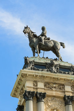 Monument to Alfonso XII in Buen Retiro park in Madrid