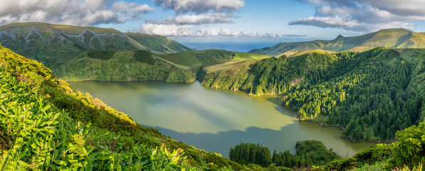 Caldeira Funda on the island of Flores in the Azores, Portugal