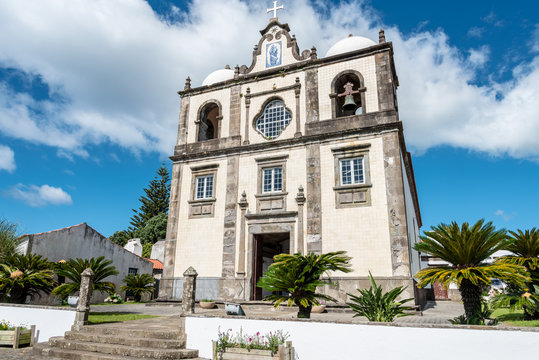 Igreja da Nossa Senhora do Ros&aacute;rio in Lajes das Flores on the island of Flores in the Azores, Portugal