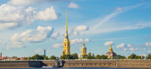 View of the Neva and the Peter and Paul Fortress in St. Petersburg