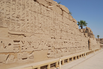 Ruins of the temple complex in Karnak and Luxor in Egypt. Photo taken while traveling on vacation...