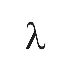 letter lambda greek symbol logo vector - obrazy, fototapety, plakaty